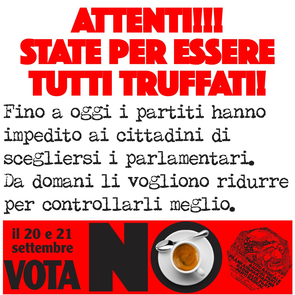 Appello ai senatori membri del comitato promotore del referendum: inviate istruttoria al Presidente della Repubblica e presentate conflitto di attribuzione in Corte Costituzionale.