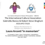 assegnato a LAURA ARCONTI il Prix ASOLAPO ITALIA 2021-2022 “in memoriam”