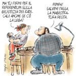 Non firmare perché c’è anche Salvini è da idioti.