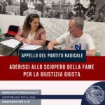 ADERISCI ALLO SCIOPERO DELLA FAME PER LA GIUSTIZIA GIUSTA