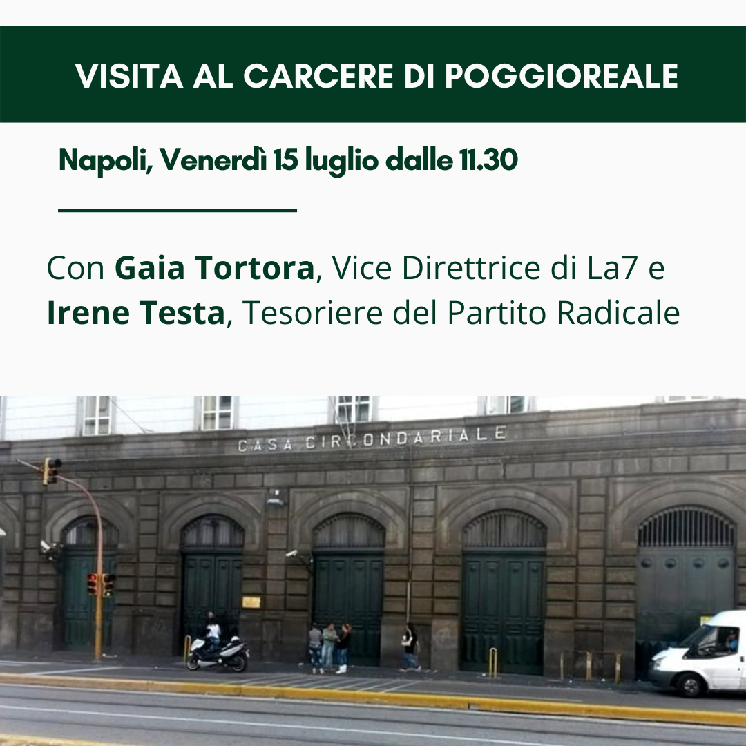 Carcere di Poggioreale. Visita di Gaia Tortora e Irene Testa