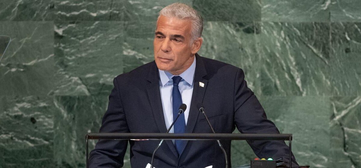 Israeli Prime Minister Lapid supports the two-state solution