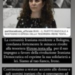 La comunità iraniana residente a Bologna condanna fortemente le minacce rivolte alla Tesoriera del Partito Radicale, Irene Testa