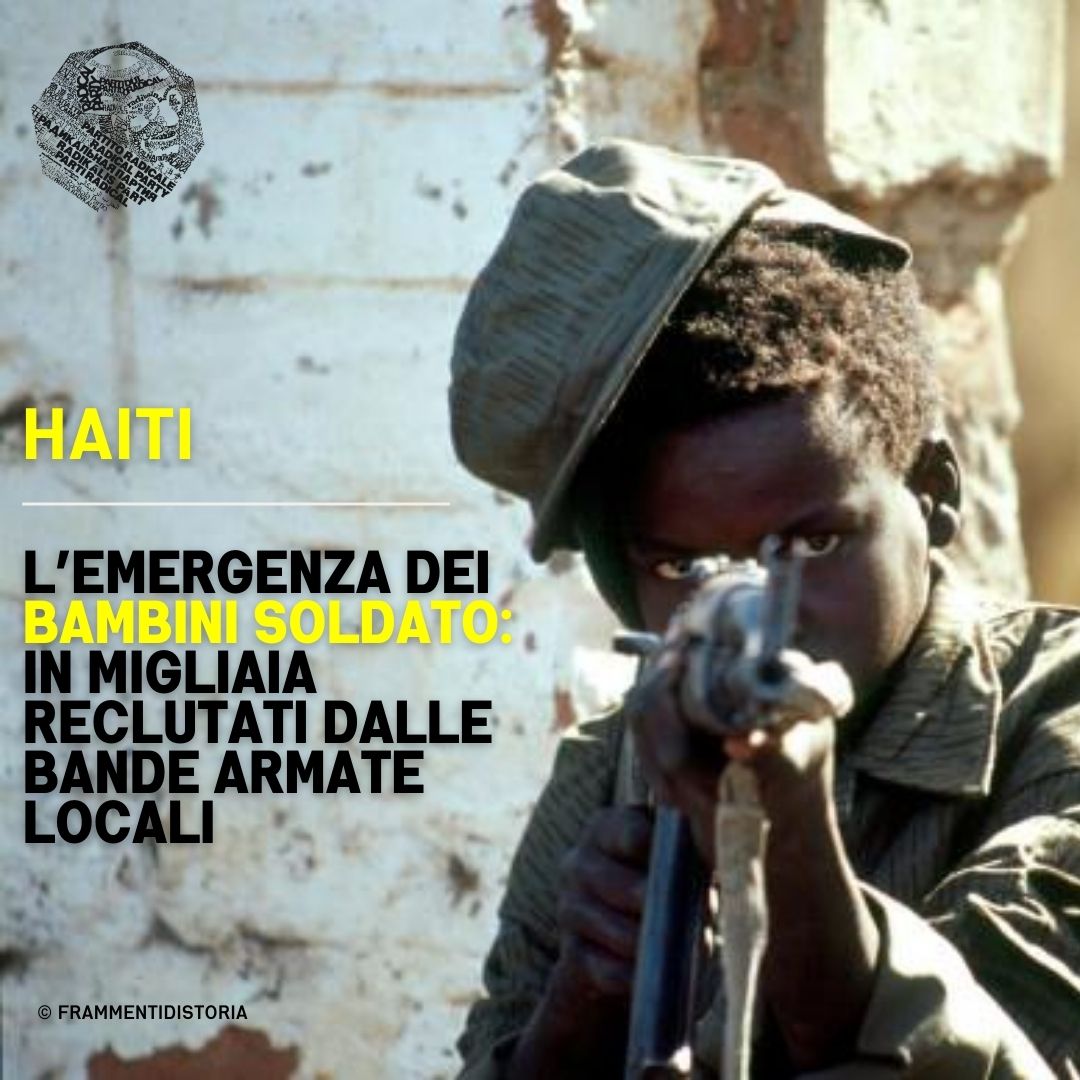 Emergenza ad Haiti: migliaia di bambini vengono reclutati con la forza dalle bande armate.