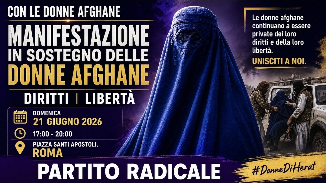 Manifestazione a sostegno delle donne afghane